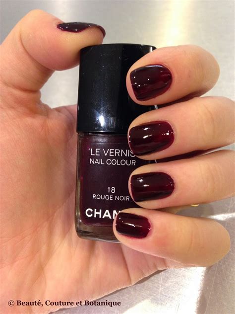 vernis chanel 18 rouge noir|Chanel Rouge noir le vernis.